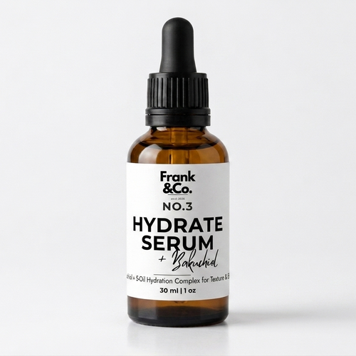 A 30 ml amber glass dropper bottle of Frank & Co. No.